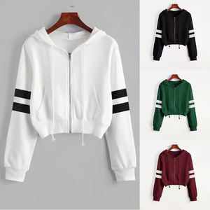 เสื้อฮู้ดขนแกะ100% พิมพ์ลายทรงครอปไซส์ใหญ่พิเศษโลโก้ตามสั่ง - Product Image 3