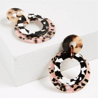 Quantité minimale de commande bas 10 pièces bijoux d'été pièces d'écaille de tortue boucles d'oreilles personnalisées en acétate de cellulose