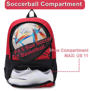 Sac de sport personnalisé Sac à dos de sport Sacs d'école Sac à dos de voyage Randonnée Sac à dos de basketball Football Soccer Sac à dos de tennis Sac de basketball - Product Image 3