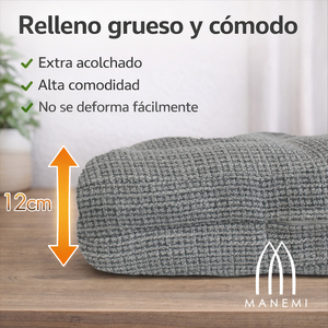 4 Cuscini Indipendenti per Divano da Giardino, 80x60 cm Seduta, 50x60 cm Schienale, Spessore 12 cm, Resistenti per Uso Esterno - Product Image 4