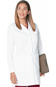 Bata de laboratorio de poliéster y algodón para mujer, abrigo médico de calidad prémium para clínica hospitalaria, con logotipo personalizado para enfermera - Product Image 4
