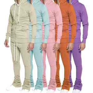 Nouveau design surdimensionné survêtement pour hommes-décontracté Streetwear t prix de gros sweat ensemble survêtement unisexe respirant - Product Image 4