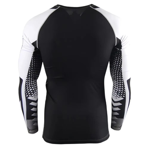 Maillots de compression unisexes respirants anti-UV extensibles dans 4 directions, 80 % polyester, 20 % élasthanne, pour BJJ, MMA et sports de combat - Product Image 3
