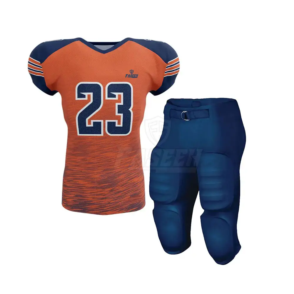 Custom Made American Football Uniform Team Uniform New DesignAmerican Football Uniform In Plain Color