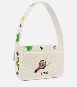 Sac à bandoulière blanc perlé, motif végétal, perles de verre, pochette d'été pour femme, sac à main brodé en forme d'arroseur, personnalisé sur le thème du jardin - Product Image 6