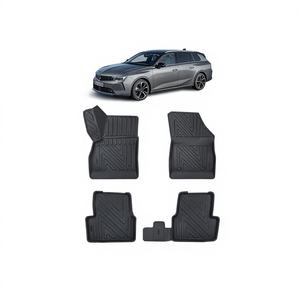 Alfombrillas de coche Pikas 3D personalizadas de goma antideslizante y gruesas para Opel Astra K 2015-2022, impermeables, tipo piscina, juego de revestimiento interior negro - Product Image 1
