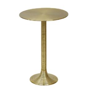 High Quality Aluminium <b>Round</b> Coffee <b>Side</b> <b>Table</b> With Metal Base <b>Gold</b> Finished and Top Marble Modern <b>Side</b> <b>Table</b> - Product Image 5