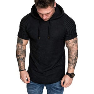 Jersey de poliéster y algodón de alta calidad, ropa de calle de talla grande, sudaderas con capucha sólidas con logotipo personalizado, sudaderas con capucha para hombre - Product Image 4