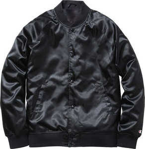 Veste Bomber Unisexe Personnalisable en Satin Brodé pour Hommes, Coupe-Vent, Col Montant, Style Universitaire, pour l'Hiver - Product Image 2