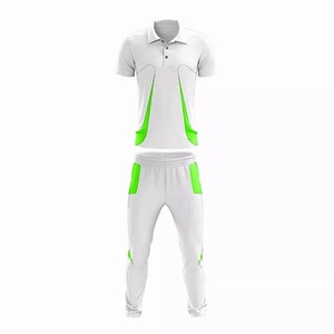 Ensembles de vêtements de sport pour hommes adultes personnalisés en gros, multicolores, avec logo, uniformes de cricket personnalisés, 100% polyester, séchage rapide, anti-plis - Product Image 1