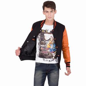 Custom High Quality Leather College <b>Baseball</b> Lettermen <b>Jacket</b> <b>for</b> <b>Men</b> Winter Varsity with Stand Collar High Street Style - Product Image 2