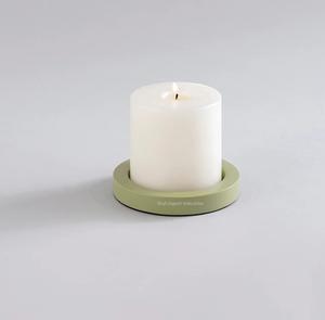 Bougeoir en métal au design élégant fini vert pour mariage, événement, fête, éclairage de table, décoration, bougeoir - Product Image 4