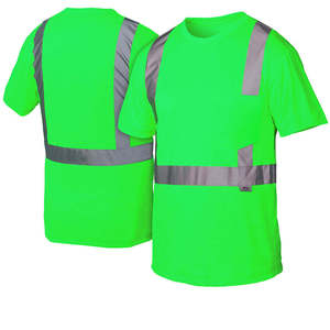 T-shirt haute visibilité pour hommes Premium Hi Vis Workwear Polo de sécurité réfléchissant 100% Polyester Workwear - Product Image 4
