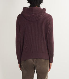 Men Knitted Pullover Hoodie Soft Ribbed Long Sleeve Sweater with Hood for Autumn and Winter Wear - Product Image 4