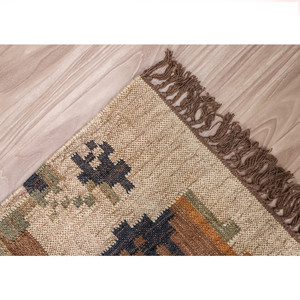 Alfombra de yute hecha a mano de lujo 2024, tamaño personalizado, ecológica para uso en exteriores, cocina, comedor, habitación de niños, estilo moderno lavable para el hogar - Product Image 4