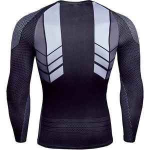 Protège-éruption MMA unisexe OEM vente en gros couche de base de compression avec logo personnalisé polyester/coton respirant écologique à séchage rapide intégral - Product Image 3