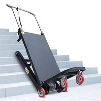 Chariot d'escalade électrique pliable et portable pour escaliers, capacité 250 kg - 400 kg, robuste, à quatre roues, avec batterie