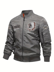 Recién llegado, chaqueta de invierno Bomber para hombre, chaqueta Bomber de alta calidad para hombre, chaqueta de invierno Bomber hecha a medida para HOMBRE - Product Image 6