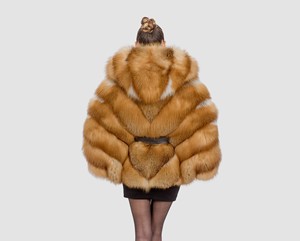 Manteau d'hiver pour femme en fausse fourrure de renard, épais, respirant, 100 % polyester, avec col amovible, prix de gros - Product Image 4