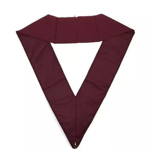 Masonic Regalia Royal Arch Officers Collar hecho a medida de alta calidad personalizado Mahroon 2025 estilo oficial collares - Product Image 5