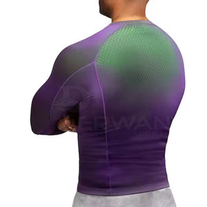 Camiseta de Protección Solar para Hombre de Alta Calidad, Secado Rápido, Transpirable, Spandex/Poliéster, Ropa Urbana, Servicio OEM Personalizado, Venta al Por Mayor - Product Image 2