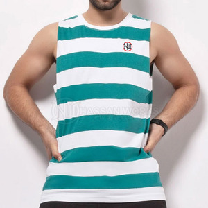 Camiseta sin Mangas para Hombre, para Gimnasio, Fitness, Casual, Tejida, 100% Algodón, de Secado Rápido y Transpirable, Ropa Deportiva - Product Image 1