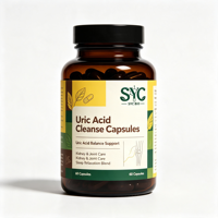 Capsules Nettoyantes Naturelles d'Acide Urique OEM pour le Soulagement des Articulations et le Soutien Immunitaire des Adultes, Protection du Sommeil, 90 gélules, Personnalisation de Marque Privée