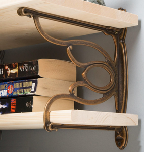 Soporte de estante de metal con acabado plateado de diseño minimalista elegante para interiores de Casa montado en la pared multifunción duradero - Product Image 3