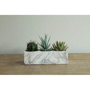 Meilleures ventes de jardinières en marbre à l'aspect naturel pour une décoration minimaliste de la maison, soutenant un style intérieur élégant et propre - Product Image 5