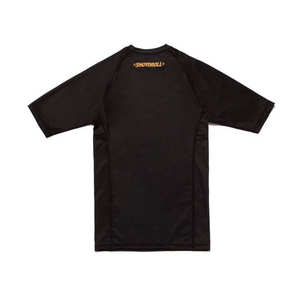 2025 Wholesale Printed <b>Men's</b> Rash Guards Short Sleeves Spandex/Polyester Heat-Transfer Printing Custom Colors Logos <b>BRIGHT</b> WAY - Product Image 2