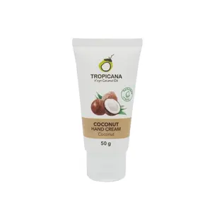 Tropicana Coconut Oil Hand Cream Coconut Scent (Non Paraben) Coconut Oil Hand Moisturizer Made From Natural Ingredient