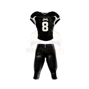 Ensembles d'uniformes de football américain sur mesure de haute qualité, design professionnel, grandes tailles, respirants, légers, séchage rapide, 100% - Product Image 1