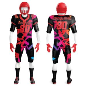 Uniforme de fútbol americano personalizado para hombre, pantalones y camisetas transpirables, ropa de entrenamiento juvenil, paquete de oferta con mangas cortas - Product Image 5