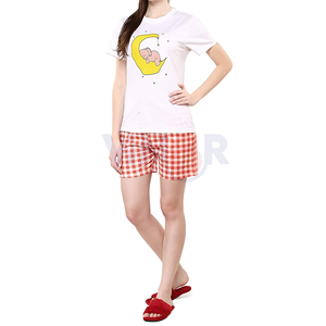 Ropa informal de verano para mujer, conjuntos gemelos, camiseta y pantalones cortos de precio al por mayor más vendidos con patrón sólido con servicio OEM - Product Image 2