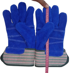 Gants de gréement en cuir de vache fendu de super qualité canadienne Construction de sécurité industrielle Utilisation extérieure Équipement de protection main-bras - Product Image 4