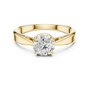 Anillo de Diamante Redondo Cultivado en Laboratorio en Oro Blanco de 14K para Mujer |   Anillo de Uso Diario |   Diamante Cultivado Nuevo - Product Image 3
