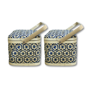 ตะกร้าไม้ไผ่ใส่ของสำหรับบ้านปิกนิกพร้อมสีเขียวส่งออกจากเวียดนาม - Product Image 1