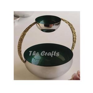 Tazón para servir de dátiles de chocolate de la mejor calidad en tazón decorativo de acero inoxidable y latón a buen precio - Product Image 6