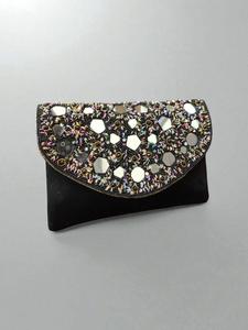 Bolso de Mano de Lujo Hecho a Mano para Fiesta de Noche o Boda para Mujer, Bolso de Mano Bordado con Cuentas, Cadena Dorada, Impermeable, con Anillo de Regalo - Product Image 3