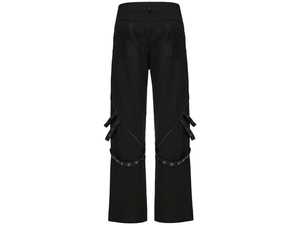 Pantalones góticos para hombre, pantalones de estilo casual con bolsillos laterales con cremallera y cintura ajustable para un uso cómodo - Product Image 5