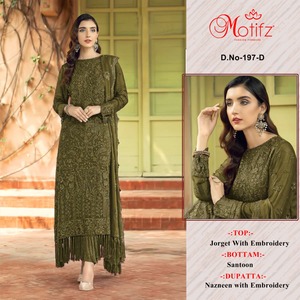 Indian Pakistani Semi Stitch Salwar Kameez Estilos tradicionales con giro moderno para mujeres Mejor precio Ropa India pakistaní - Product Image 4