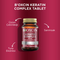 Bioxcin Forte Kératine Complexe Comprimés 60 Pièces | Complément Kératine Acide Hyaluronique Biotine pour Cheveux Forts et Sains