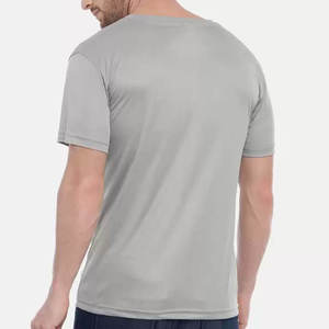 Camiseta técnica OEM para hombre último diseño con mangas cortas ropa de verano transpirable y antipilling - Product Image 3