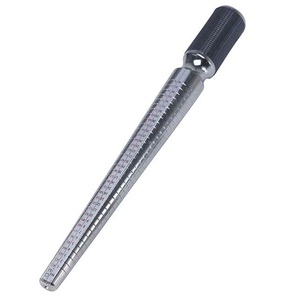 Aluminum <b>Ring</b> Sizer Stick Mandrel Graduated Steel Finish With Superior <b>Rubber</b> Gripped <b>Ring</b> Making Stick Tool - Product Image 1