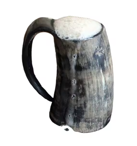 Haute qualité naturel fait à la main 500/700ml tasse en corne de buffle Viking corne à boire avec poignée pour les fêtes ou les cadeaux - Product Image 3