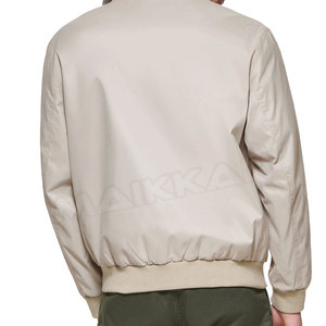 Custom Stylish Men's Stand Collar <b>Slim</b> <b>Fit</b> Waterproof Eco-Friendly Bomber <b>Jacket</b> for Winter OEM Service with Blank Design - Product Image 3