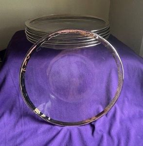 Placa de vidrio soplado en forma orgánica adecuada para hogares artísticos de temas terrosos o chapado de comida de restaurante creativo - Product Image 1