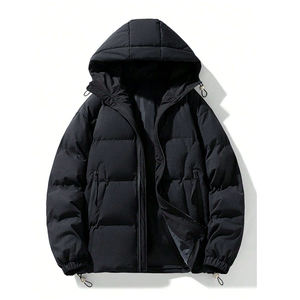 Thick Warm Waterproof Puffer Jacket Winter Outdoor Jacket Padded Puffer With Removable <b>Hoodie</b> - Product Image 1