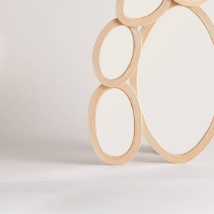 Espejos de pie en forma de huevo de racimo de ratán natural de nuevo diseño único o decoraciones colgantes de pared para la decoración del hogar y la sala de estar - Product Image 3