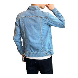 Elegante chaqueta vaquera de algodón de alta calidad para hombre, personalizada, OEM, estilo callejero, ropa de tela de lona de invierno - Product Image 2